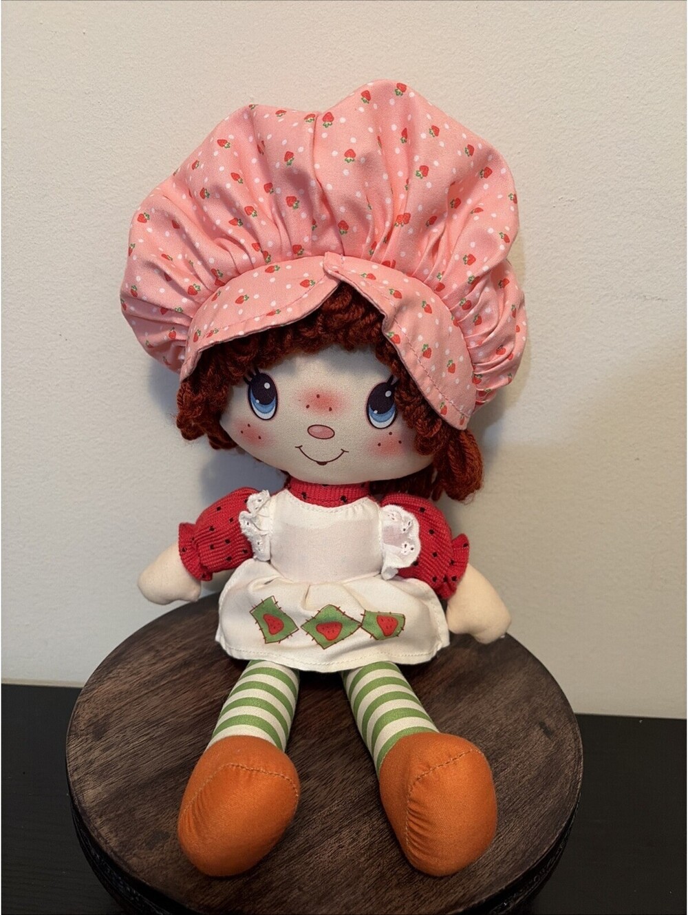 Strawberry Shortcake Rag Doll Soft Plush Stuffed Toy Yarn Hair 14" 2021
